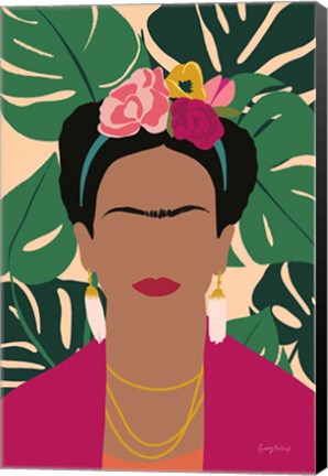 Framed Frida Kahlo I Palms No Distress Print