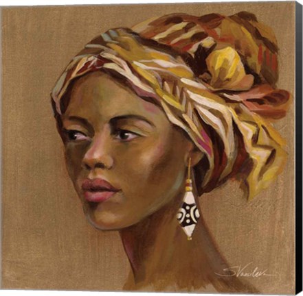 Framed African Beauty II Print