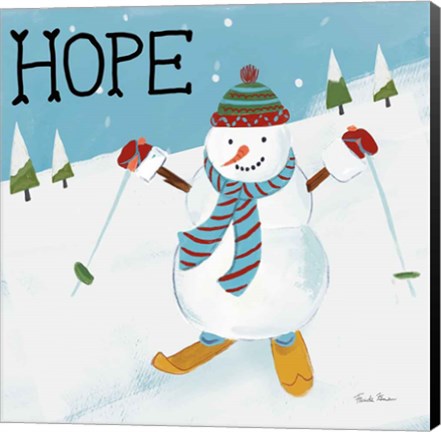 Framed Snowman Snowday V Print