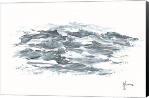 Framed Turbulent Waters I Print