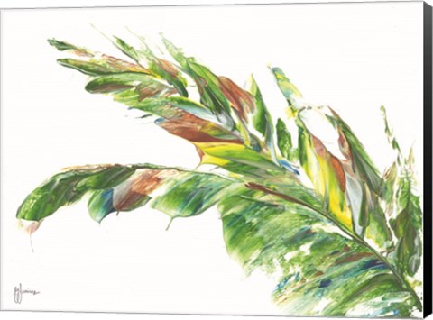 Framed Palm Leaves Vivid Print