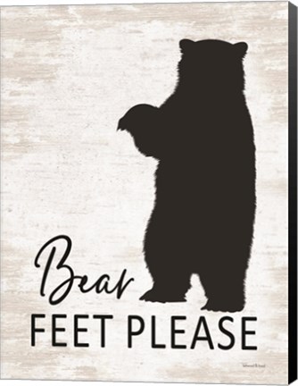 Framed Bear Feet Please Print