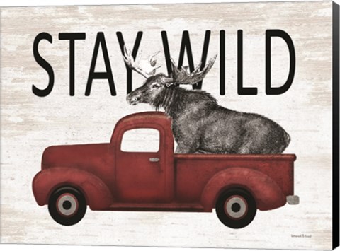 Framed Stay Wild Moose Print