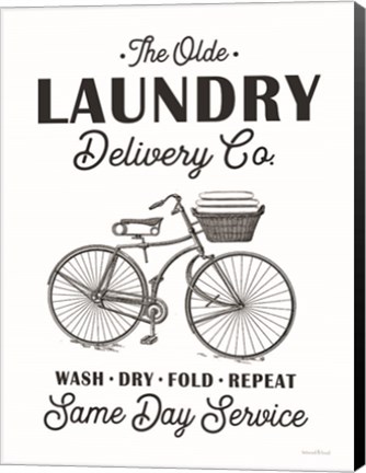 Framed Laundry Delivery Co. Print