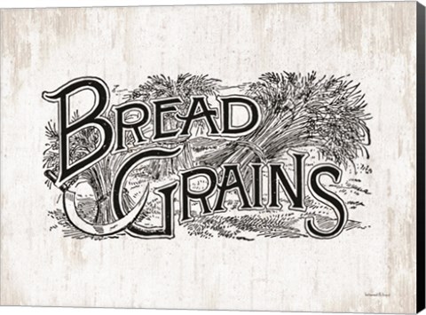 Framed Bread Grains Print