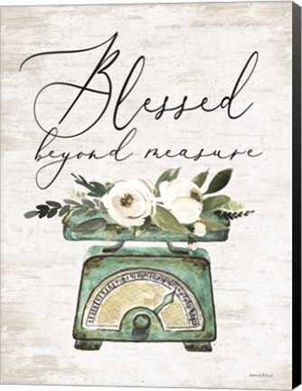 Framed Blessed Beyond Measure Print