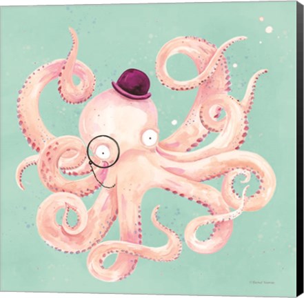 Framed Inquisitive Octopus Print