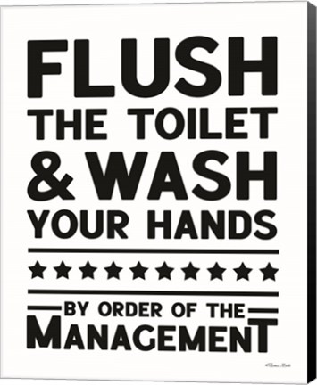 Framed Flush the Toilet Print