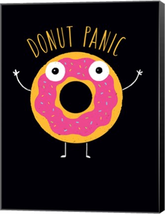 Framed Donut Panic Print