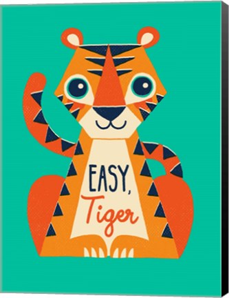 Framed Easy Tiger Print