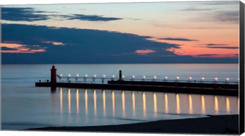 Framed South Haven Michigan Lighthouse Print