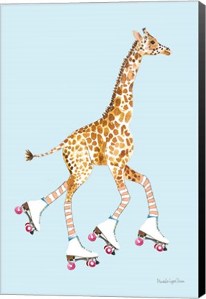 Framed Giraffe Joy Ride II Print