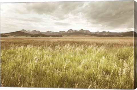 Framed Sawtooth Mountains Idaho II Print