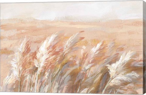 Framed Terracotta Prairie Grasses Print