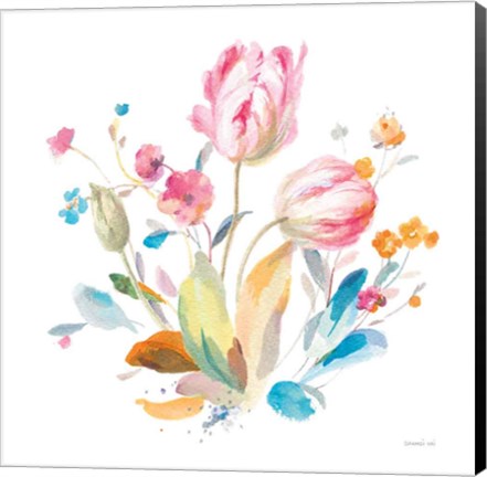 Framed Spring Tulips I Print