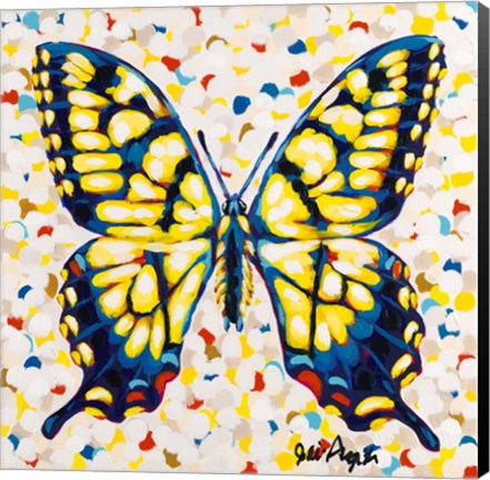 Framed Pop Butterfly I Print