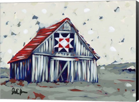 Framed Farm Pop Barn II-Quilt Print