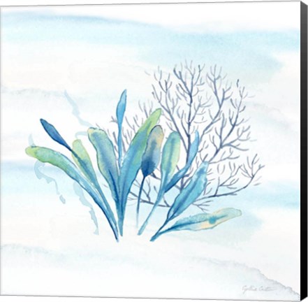 Framed Great Blue Sea VII Print