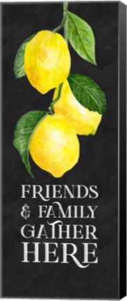 Framed Live with Zest sentiment vertical I-Friends &amp; Family Print