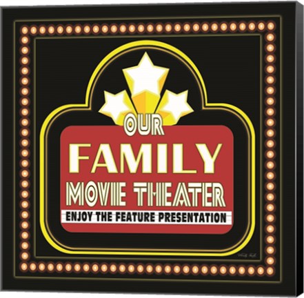 Framed Family Movie Theater Print