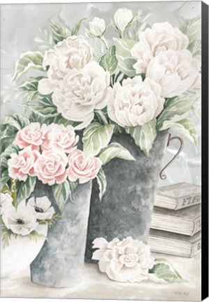 Framed Plentiful Blooms I Print