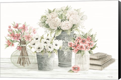 Framed Farmhouse Florals I Print