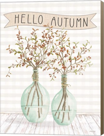 Framed Hello Autumn Print