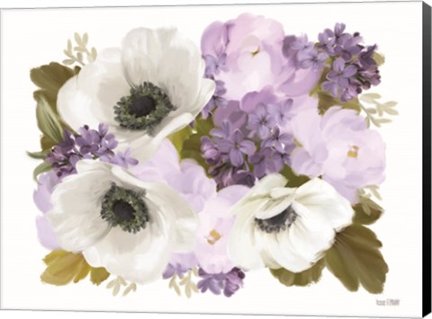 Framed Lilacs and Anemones Print