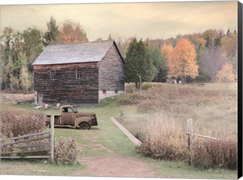 Framed Fall on the Farm I Print