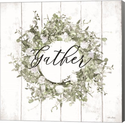 Framed Gather Wreath Print