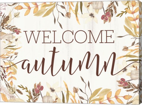 Framed Welcome Autumn Print