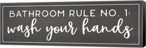 Framed Bathroom Rule No. 1 Print