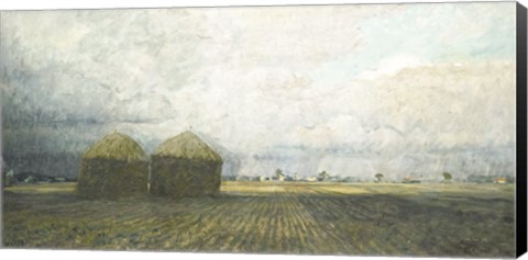 Framed Hayfields Print