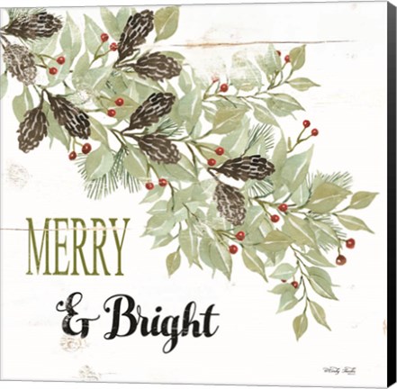 Framed Merry &amp; Bright Print