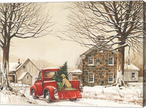 Framed Tucker&#39;s First Christmas Print
