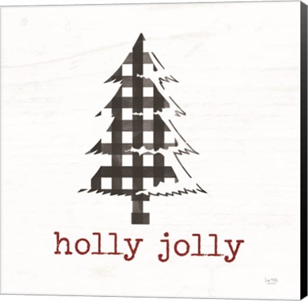 Framed Holly Jolly Tree Print