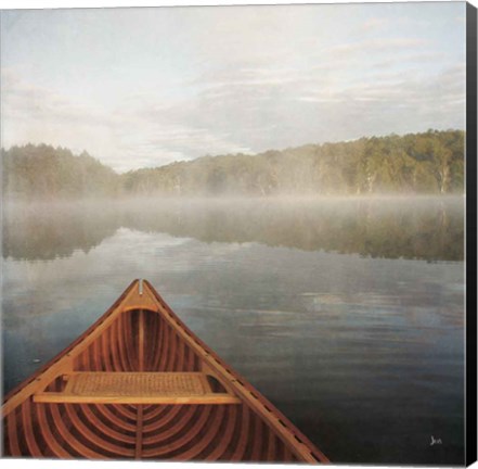 Framed Calm Waters Canoe I Print