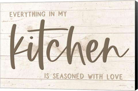 Framed Seasoned with Love Kitchen Print