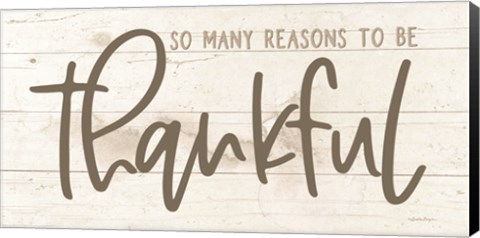 Framed So Many Reasons to be Thankful Print