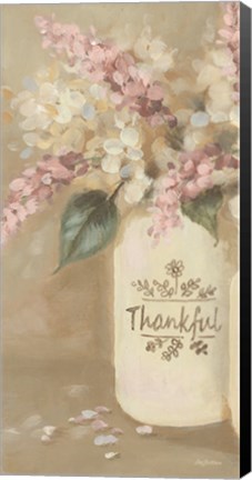 Framed Thankful Flowers Print