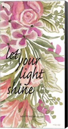 Framed Let Your Light Shine Print