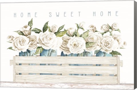 Framed Home Sweet Home Roses Print
