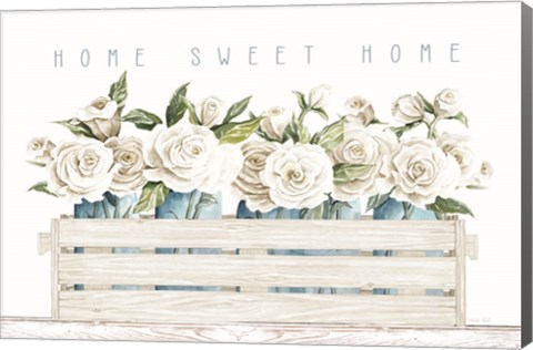 Framed Home Sweet Home Roses Print