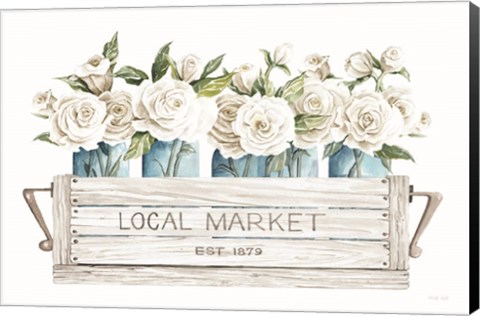 Framed Local Market Flowers Print