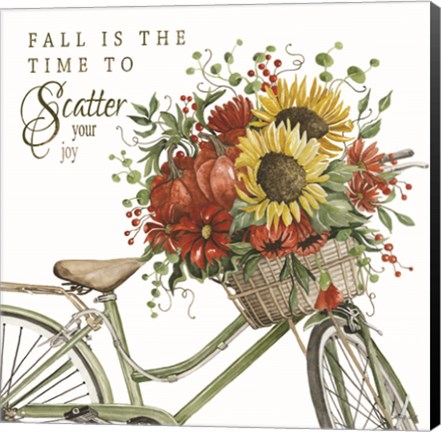 Framed Fall is the Time to Scatter Your Joy Print