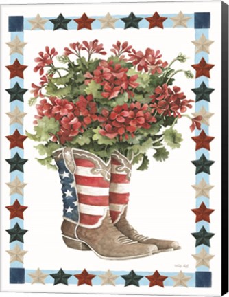 Framed Patriotic Boots Print