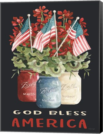 Framed God Bless America Print