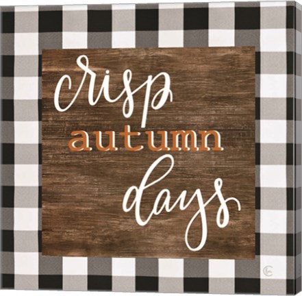 Framed Crisp Autumn Days Print