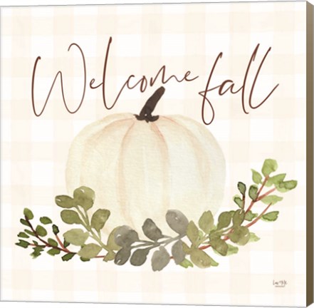 Framed Welcome Fall Pumpkin Print