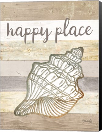 Framed Happy Place Shell Print